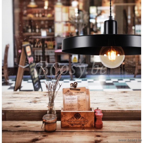 Linea Verdace LV 50149_ZM Loft Pendel Zwart Matt 1xE27 Max 60w D36