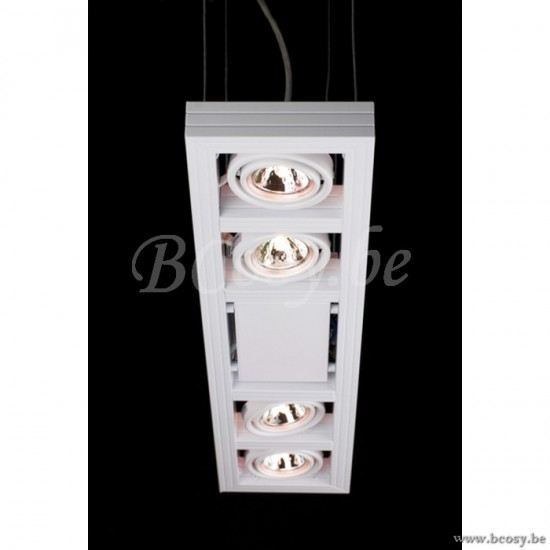 Linea Verdace GEVE PENDEL COOL INCL.4XMR16 LANG 50W/12V WIT