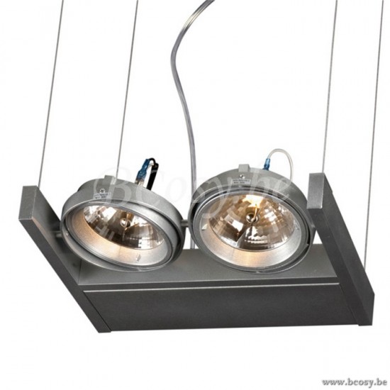 Linea Verdace GEVE PENDEL COOL INCL.2XAR111 ALU ZILVER