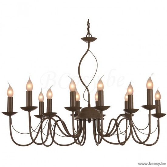 Linea Verdace LV 52155_PT Long Island 12 lampen Pale Taupe E14 60W