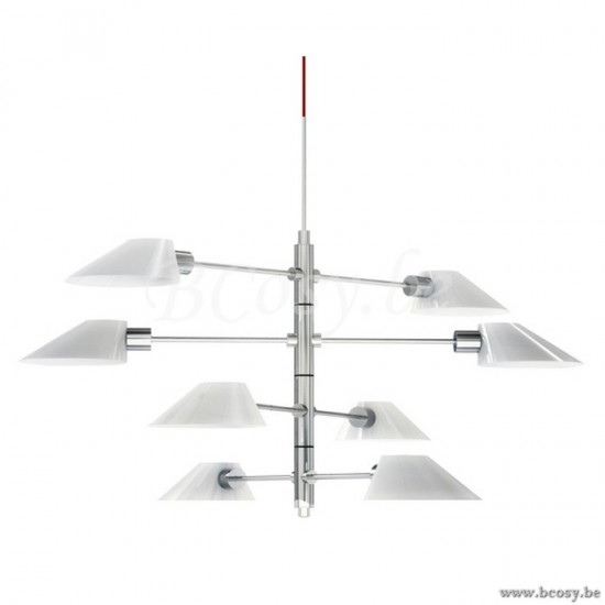 Linea Verdace LV 52240_W Pendel Soeur Sourire 8x60W Shiny White