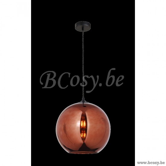 Linea Verdace GEVE BOLLA GLASS COPPER PENDEL D30 1XE27 max 60W