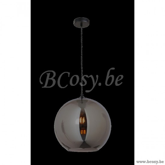 Linea Verdace LV 53221_30_SM Bolla Glass Smoke Pendel D30 1xE27 Max 60w