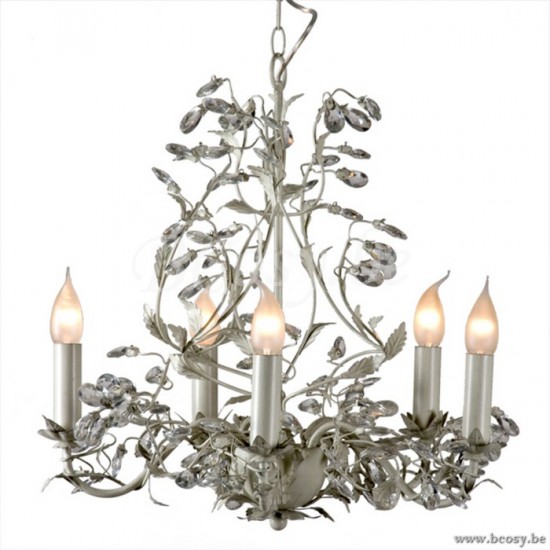 Linea Verdace GEVE LUCHTER MICHELANGELO 5XE14 GRIJS/BEIGE