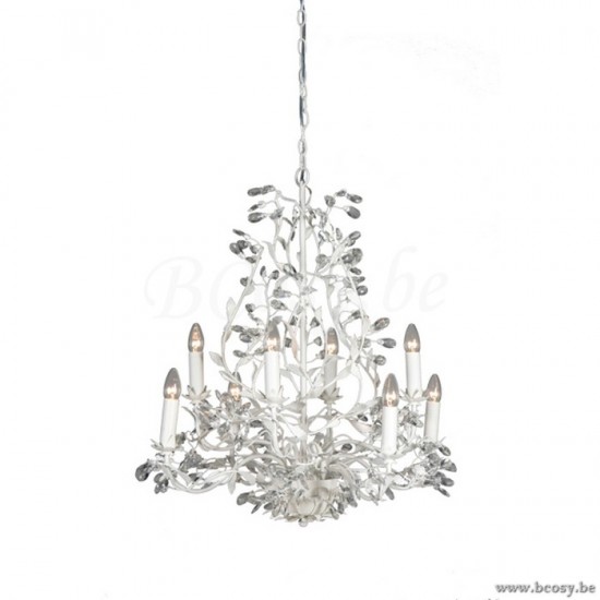 Linea Verdace LV 53312_WF Luchter Michelangelo 8 lampen E14 White Frosted