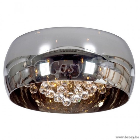 Linea Verdace LV 60086_CH Plafondlicht Snow White Mirror Chrome D50H22
