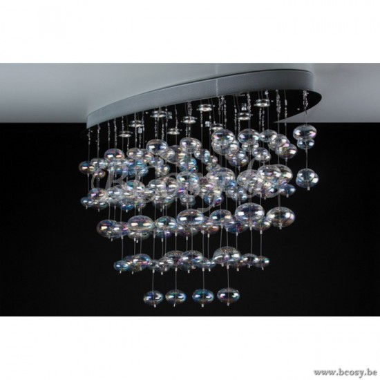 Linea Verdace LV 61416_CH x Light Ovaal Plafondlamp 9x50W GU10 L120 W50 H80