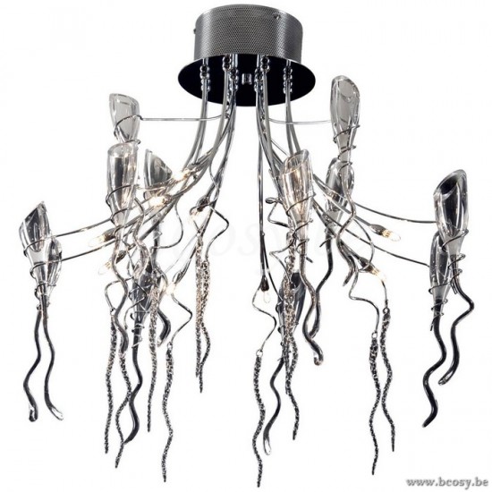 Linea Verdace GEVE PLAF. SHAGGY 12X12V G4 CHROME CLGL