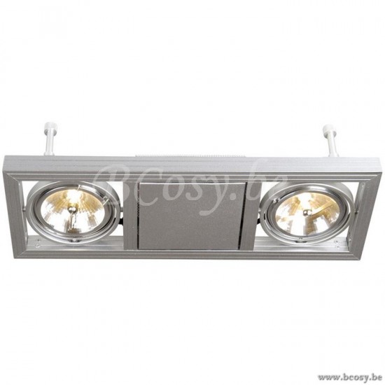 Linea Verdace GEVE PLAF COOL INCL.2XAR111 50W/12V ALU