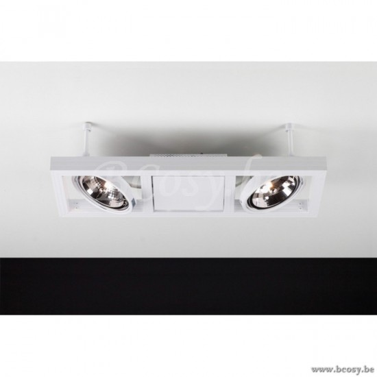 Linea Verdace LV 61609_W Plafondlamp Cool Inklusief 2xAR111 50W 12V Wit