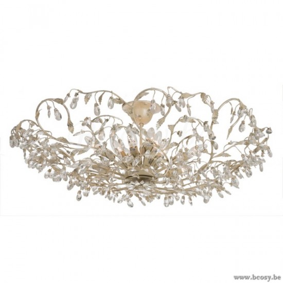 Linea Verdace LV 63312_CS Plafondlicht Michelangelo 12 lampen E14 Creme Zilver