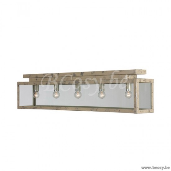 Linea Verdace LV 63342_CS Zenia Plafondlamp 5 lampen E14 Creme Zilver