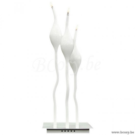 Linea Verdace Snowgoose LV 72043/W Lampenfusse Mit Schirmen Tischlampen Tischleuchten Innenleuchten