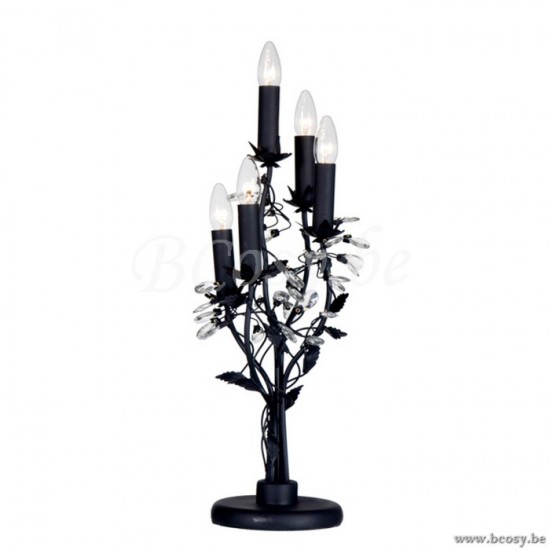 Linea Verdace LV 73310_Z Tafellamp Michelangelo 5 lampen E14 Zwart