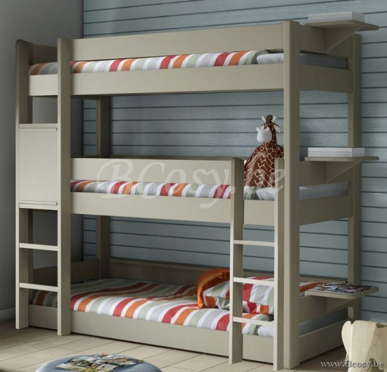 MathyByBols Mathy By Bols Dominique Kinderbed Stapelbed 196 Met 3 Bedden 90
