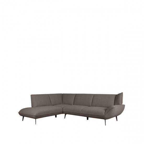 LABEL 51 Hoekbank Pesaro Bruin Boucle Links.