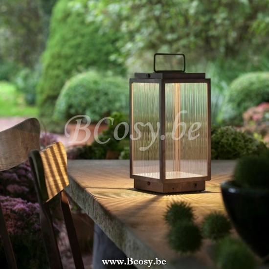 Tekna Nautic BLAKES TABLE LAMP laqué en bronze patiné foncé verre Rivuletta NAU 800 21 402