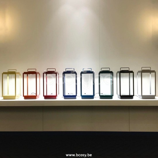 Tekna Nautic BLAKES TABLE LAMP-2700K laqué Kenia Red-verre clair.