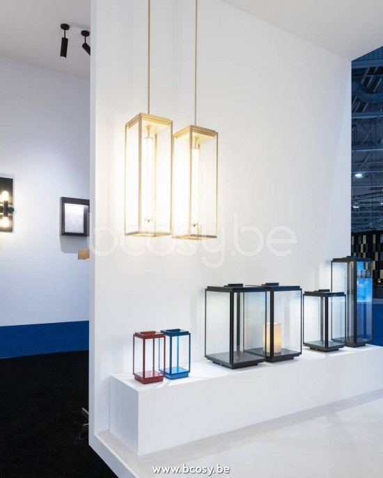 Tekna Nautic BLAKES TABLE LAMP-2700K lackiert Kenia Rot-Klarglas.