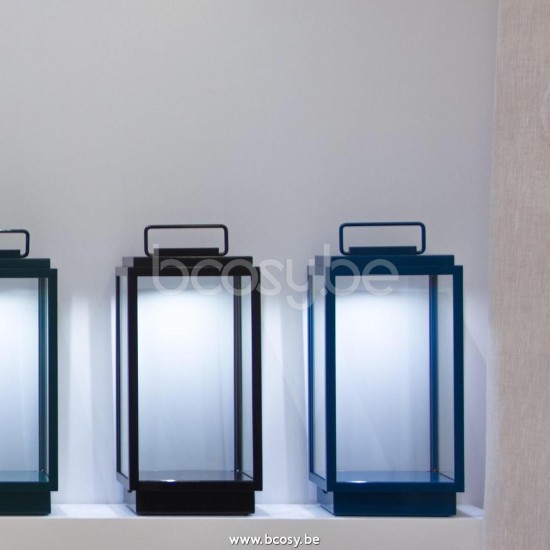 Tekna Nautic BLAKES TABLE LAMP-2700K gelakt Koningsblauw-helder glas.