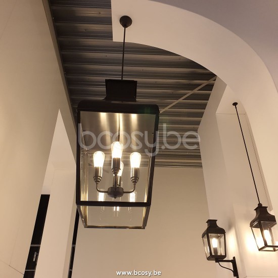 Tekna Nautic MONTROSE LARGE PENDANT-donker brons-helder glas.