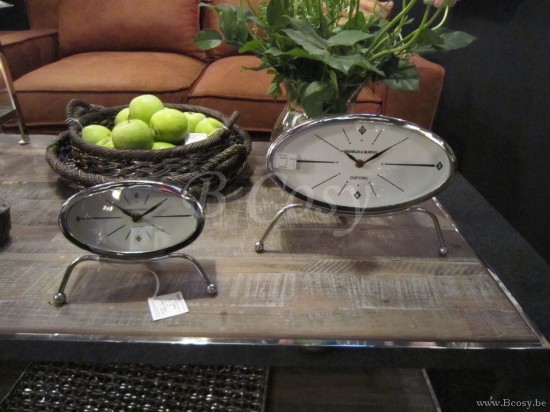 1 pr interiors pr rogiers itk 082 webshop boutique web vente en ligne 1a70 vintage ovalen vernikkelde tafelklok klok vernikkeld