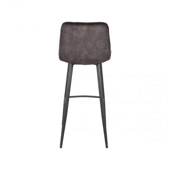 LABEL 51 Barkruk Jelt Antraciet Velours Hoog.