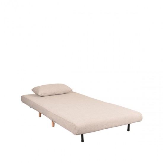 LABEL 51 Slaapbank Single Naturel Boucle Single | Naturel Poot.