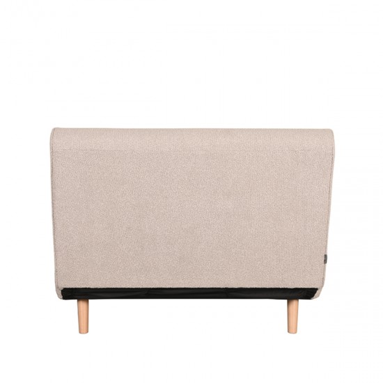 LABEL51 Canapé-lit | Pieds Single Naturel Boucle.