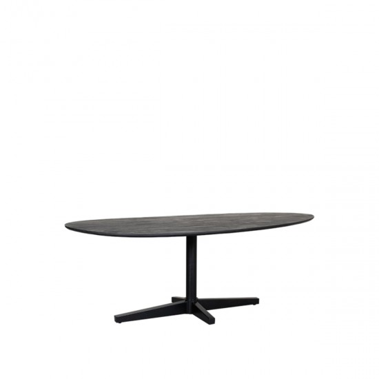 LABEL51 Eetkamertafel Rosie Zwart Mangohout 180 cm.