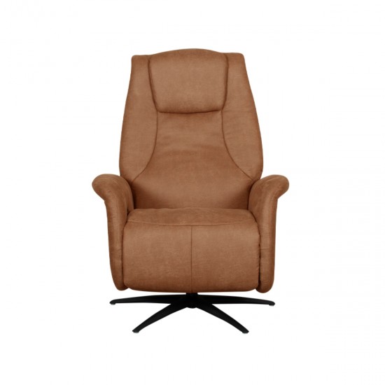 LABEL 51 Fauteuil Stockholm Cognac Micro Suede 1-Motorig.