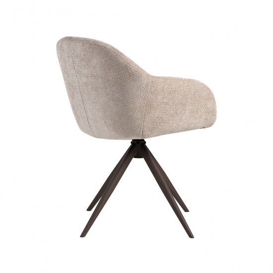 LABEL 51 Eetkamerstoel Fiby Clay Elite Brons Metalen Frame.