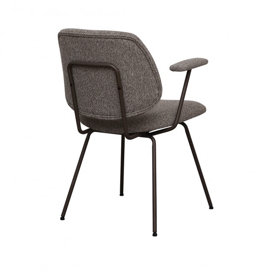 LABEL 51 Eetkamerstoel Loreto Mushroom Royal Boucle Brons Metalen Frame.