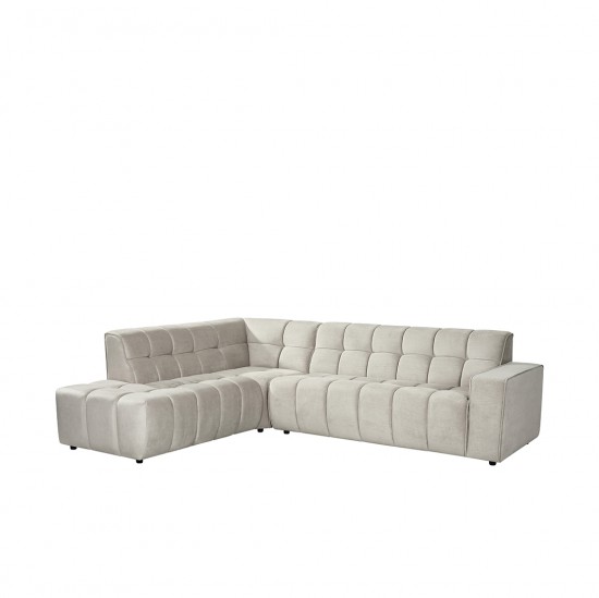 LABEL51 Hoekbank Valentino - Naturel - Cosmo - Links Voorstaand.