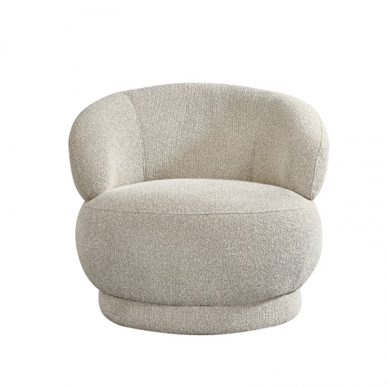 LABEL51 Fauteuil Alvito - Naturel - Royal Boucle - One Size.