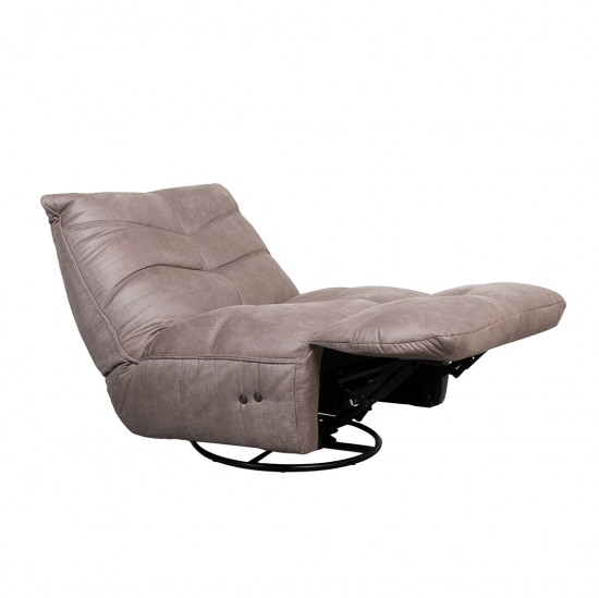 LABEL51 Fauteuil Powernap Station - Taupe - Micro Suede - One Size.