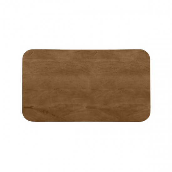 LABEL51 Eetkamertafel Tafelblad Sloppy Edge Nature Smooth Mangohout 120 cm Sloppy.