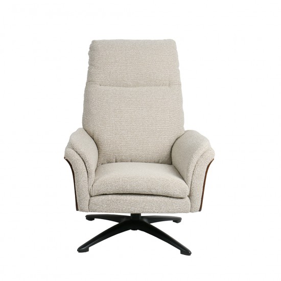 LABEL 51 Fauteuil Zenza Naturel Royal Boucle Incl. Hocker.