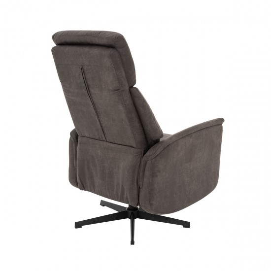 LABEL51 Fauteuil 2 moteurs Aarhus Anthracite Micro daim.