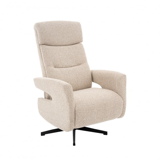 LABEL51 Fauteuil Tampere - Naturel - Royal Boucle - 2-Motorig.