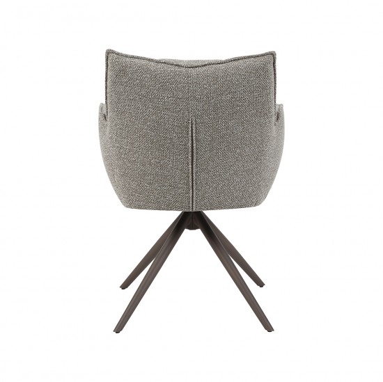 LABEL51 Chaise de salle à manger Amalfi Mushroom Royal Boucle Brons Metalen Frame.