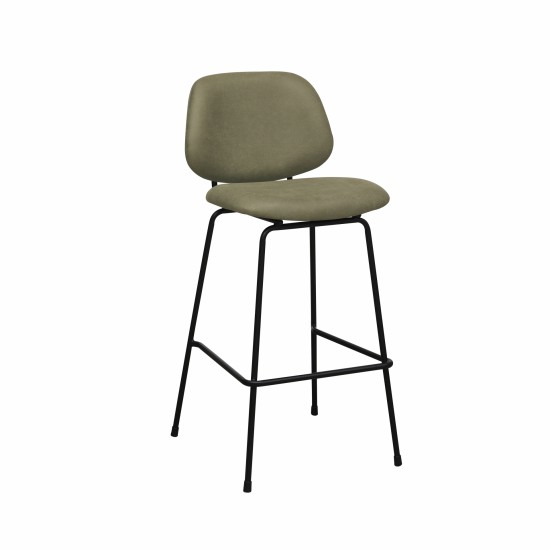 LABEL51 Barkruk Bello Moss Micro Suede Hoog.