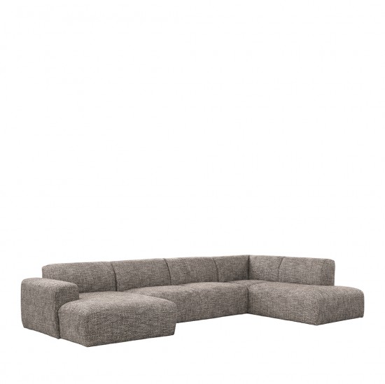 LABEL51 Bank Verona - Taupe - Silencio - Rechts Voorstaand.