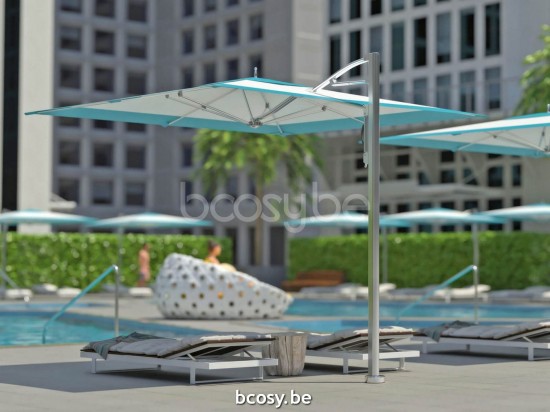 TUUCI centrale mast paal aluminium parasols.