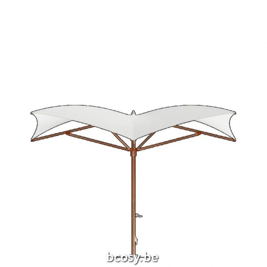 TUUCI Parasols droits à mât central en aluminium.