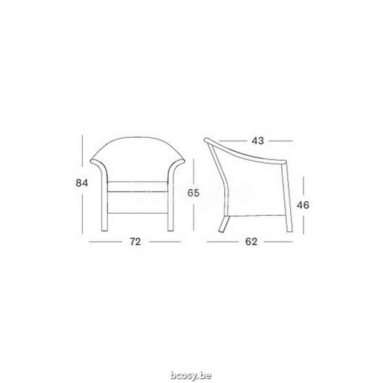 Vincent Sheppard Vincent Sheppard Victor XL Lazy Chair Nacré Lloyd Loom.