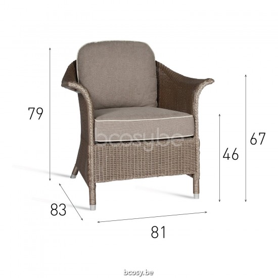 Vincent Sheppard Vincent Sheppard Victor Lounge Chair Nacré Lloyd Loom.