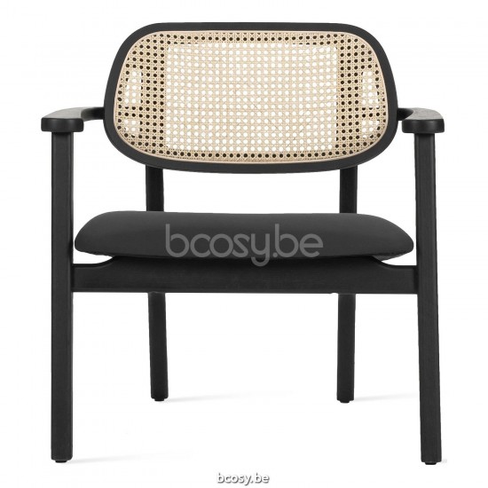 Vincent Sheppard Titus sessel couch Rahmen aus Schwarz gebeizt Eiche Schwarz Bouclé.