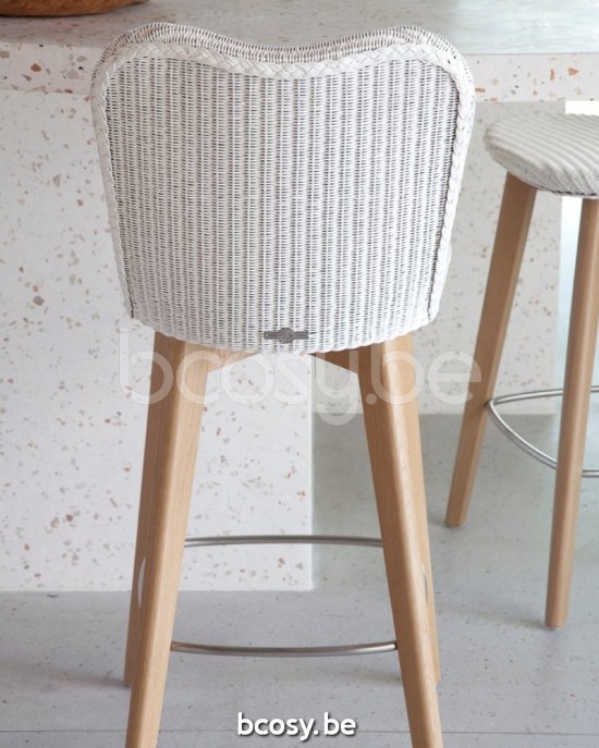 Vincent Sheppard Lily Halfhoge Barstoel Natuur eiken Hout frame.