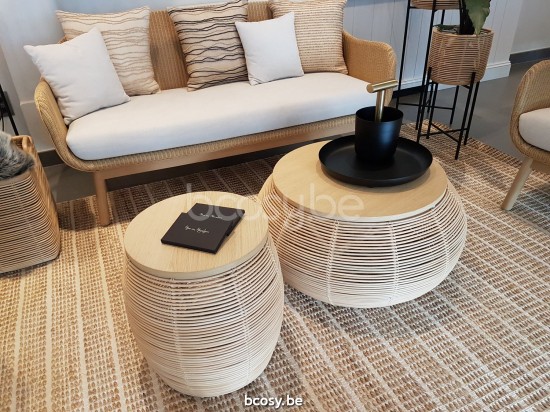 Vincent Sheppard Vivi beistelltische Dia 46 Natürlich Rattan.